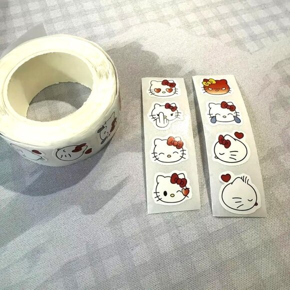 Stickers Hello Kitty Sanrio 500 Love Emoji School Kids Emo Scene Fun laptop - Picture 2 of 3